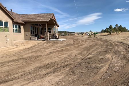 Final grade done at a house in Monument, Colorado